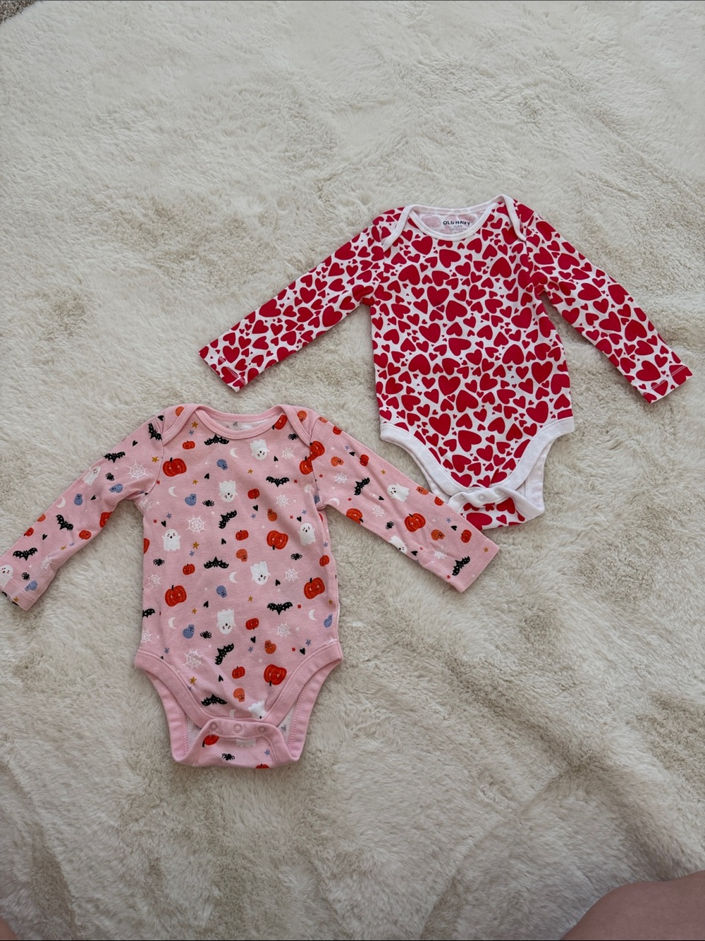 Old Navy Halloween & Valentines Onesie Bundle